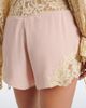 De La Vali De La Vali Elia lace-trimmed crêpe de chine shorts - 4