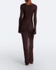 De La Vali De La Vali Elisia ribbed-knit ruched maxi dress - 6