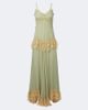 De La Vali De La Vali Estela lace-trimmed georgette maxi dress - 1