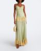 De La Vali De La Vali Estela lace-trimmed georgette maxi dress - 2