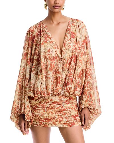 De La Vali De La Vali Eulalia Draped Mini Dress