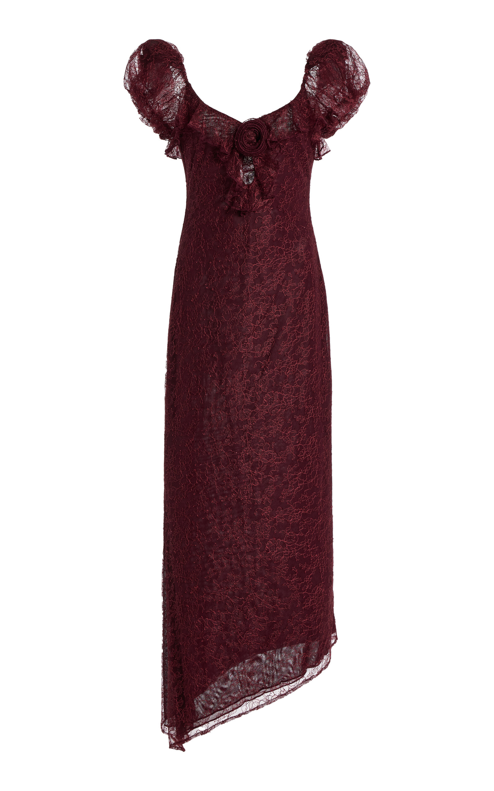 De La Vali - Exclusive Eden Lace Midi Dress Purple UK 4