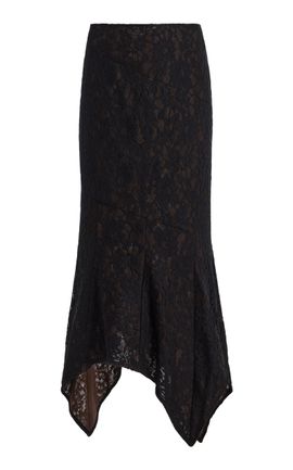 De La Vali De La Vali Faela Lace Midi Skirt