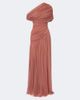 De La Vali De La Vali Himalia asymmetric draped tulle maxi dress - 1