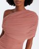 De La Vali De La Vali Himalia asymmetric draped tulle maxi dress - 3