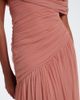 De La Vali De La Vali Himalia asymmetric draped tulle maxi dress - 5
