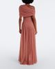 De La Vali De La Vali Himalia asymmetric draped tulle maxi dress - 6