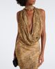 De La Vali De La Vali Isolde draped snake-print georgette top - 2