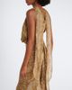 De La Vali De La Vali Isolde draped snake-print georgette top - 4