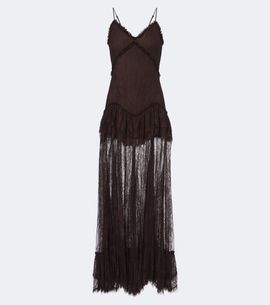 De La Vali De La Vali Kala tiered ruffled lace maxi dress