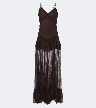 De La Vali De La Vali Kala tiered ruffled lace maxi dress