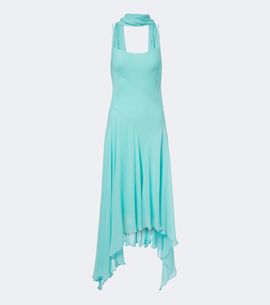 De La Vali De La Vali Komi asymmetric georgette midi dress
