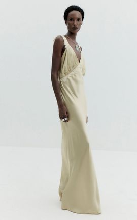 De La Vali De La Vali Lucerina SilkBlend Maxi Dress