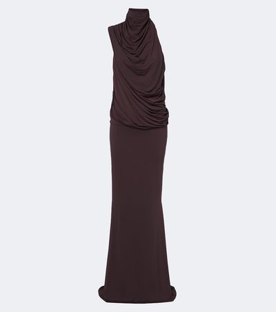 De La Vali De La Vali Lurna draped jersey maxi dress