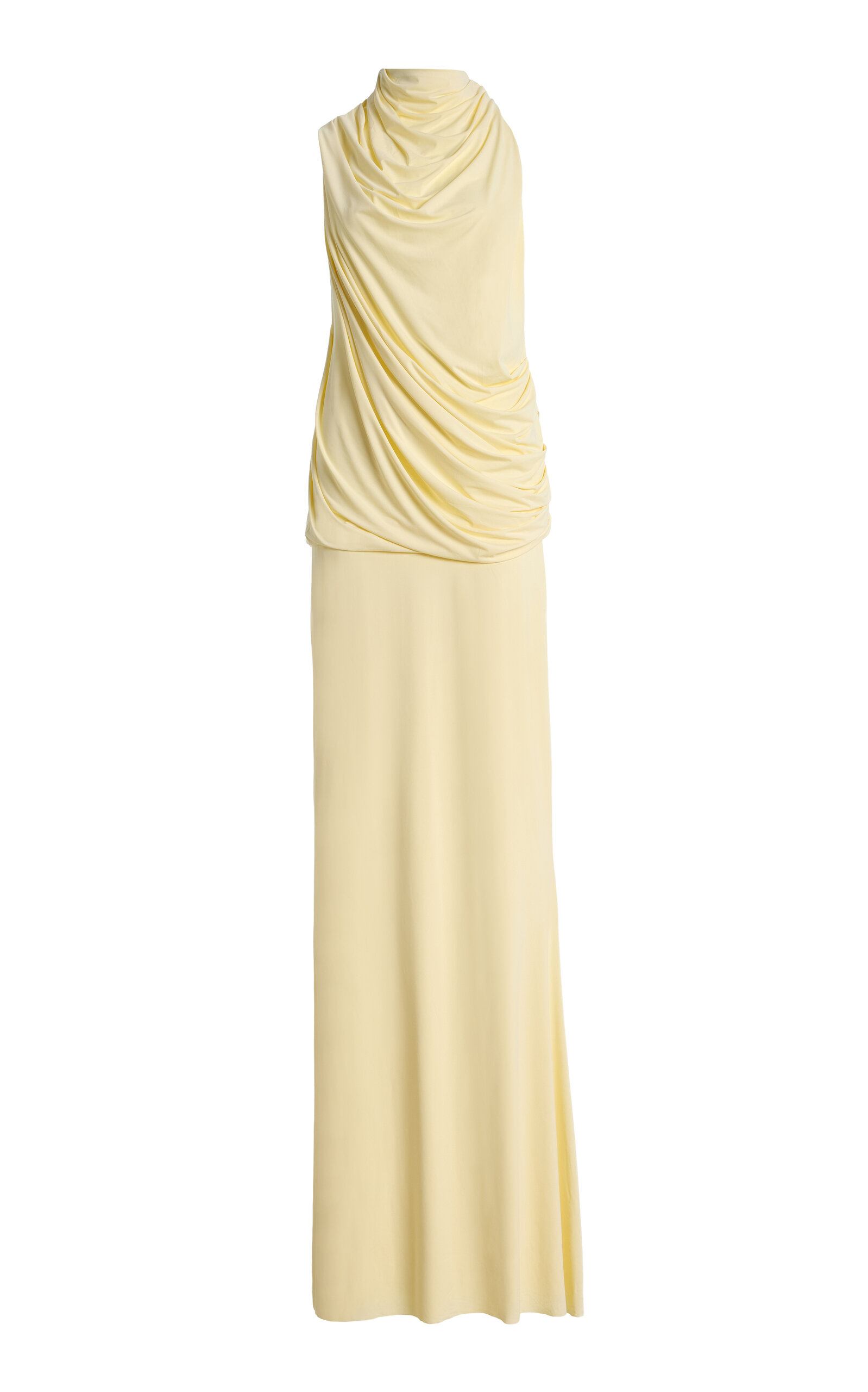 De La Vali De La Vali Lurna Ruched Maxi Dress