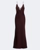 De La Vali De La Vali Maeve lace-trimmed satin gown - 1