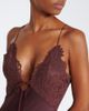 De La Vali De La Vali Maeve lace-trimmed satin gown - 3