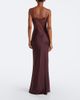 De La Vali De La Vali Maeve lace-trimmed satin gown - 6