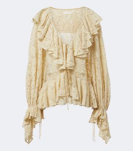 De La Vali De La Vali Mija ruffled lace blouse