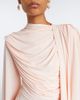 De La Vali De La Vali Perisa draped caped jersey maxi dress - 3
