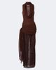 De La Vali De La Vali Rosa georgette and lace maxi dress - 1