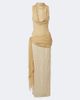 De La Vali De La Vali Rosa lace-paneled georgette maxi dress - 1