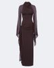 De La Vali De La Vali Sabela georgette maxi dress - 1