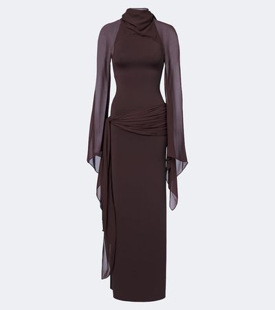 De La Vali De La Vali Sabela georgette maxi dress