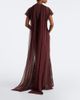 De La Vali De La Vali Solina scarf-detail cotton-blend lace gown - 6