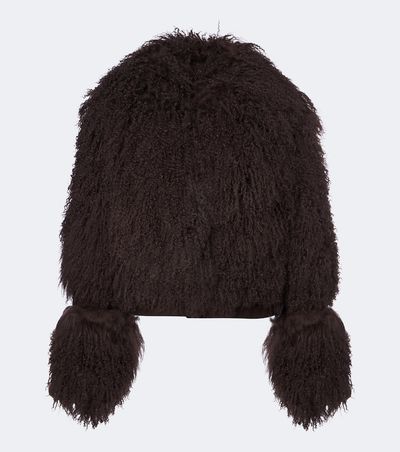 De La Vali De La Vali Vespera suede-trimmed shearling jacket
