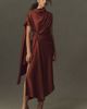 De La Vali Lunessa Satin Midi Dress - 1