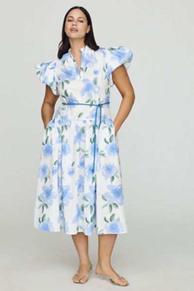 De Loreta Gabo 100% Cotton Midi Dress