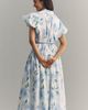 De Loreta Gabo Cotton Puff-Sleeve Midi Dress - 4