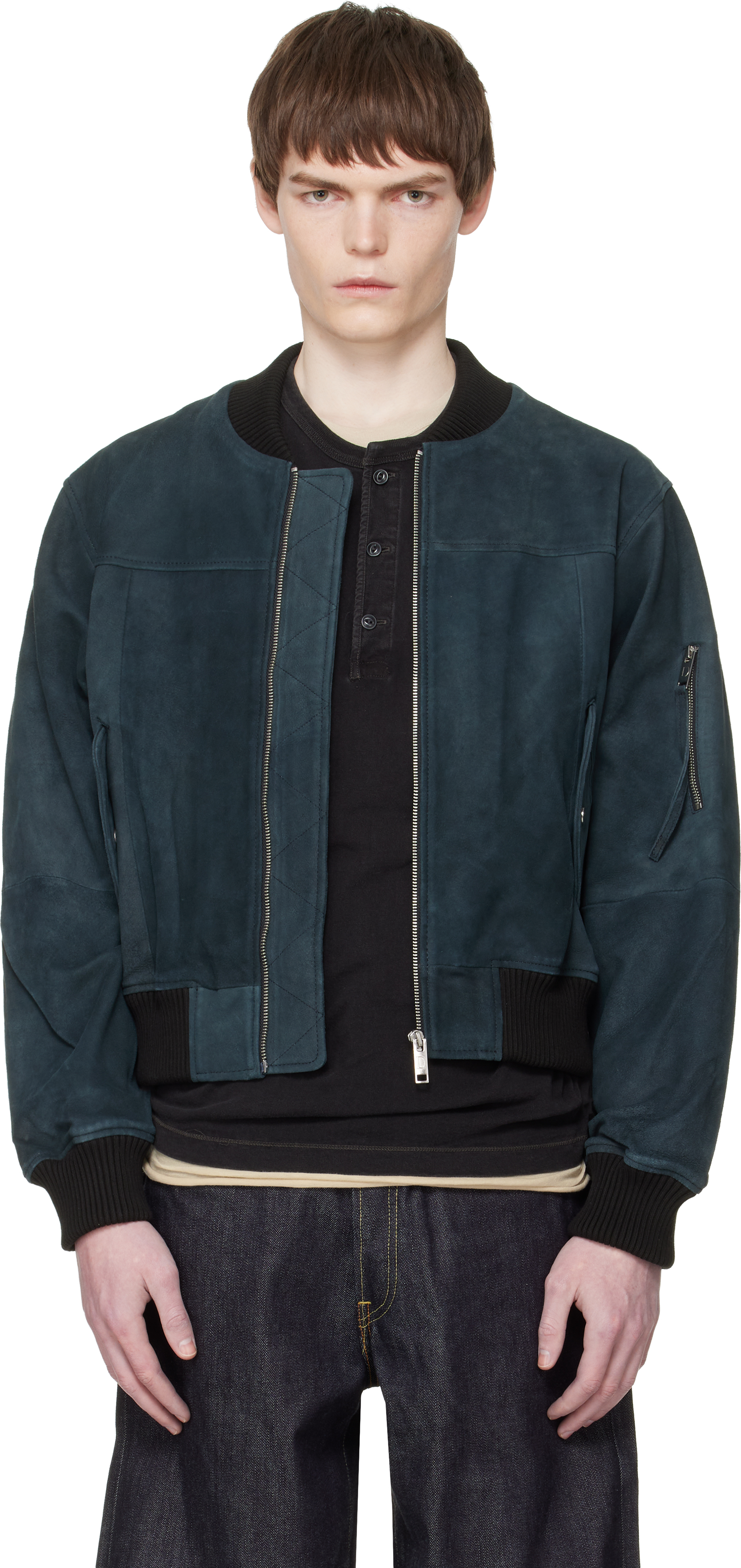Deadwood - Black Velar Spike Leather Jacket