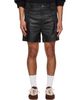Deadwood Deadwood Black Scout Leather Shorts - 1