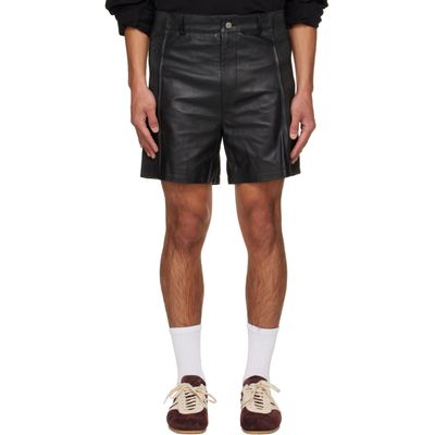 Deadwood Deadwood Black Scout Leather Shorts