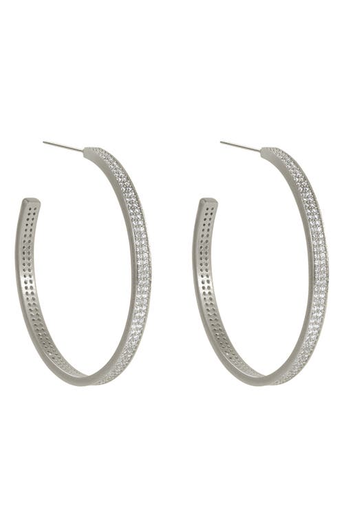 Dean Davidson Dean Davidson Petite Pavé Midi Hoop Earrings