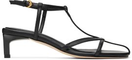Dear Frances Dear Frances Black Tee Heeled Sandals