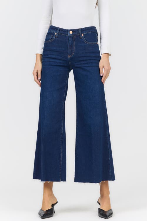 Dear John Dear John Bowie High Waist Raw Hem Wide Leg Jeans
