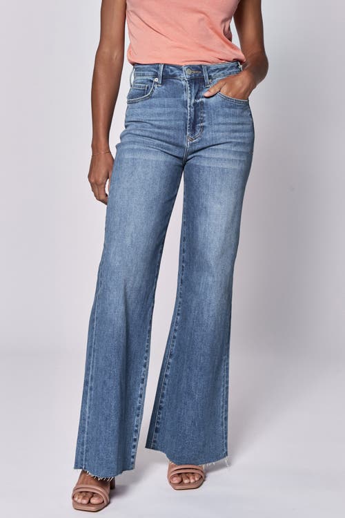 Dear John Dear John Fiona High Waist Raw Hem Wide Leg Jeans