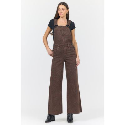 Dear John Dear John Fiona Leopard Print Overalls Jeans