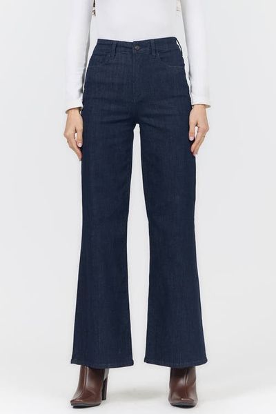 Dear John Dear John Fiona Raw Hem High Waist Wide Leg Jeans