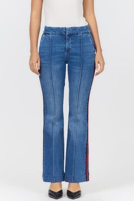 Dear John Dear John Florence Mid Rise Side Stripe Bootcut Jeans