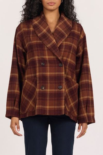 Dear John Dear John Marlow Plaid Double Breasted Jacket