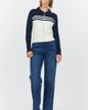 Dear John Dear John Nola Long Sleeve Zip Up Fitted Sweater - 4