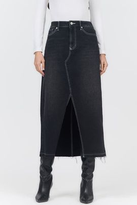 Dear John Dear John Vianna Denim Slit Midi Skirt