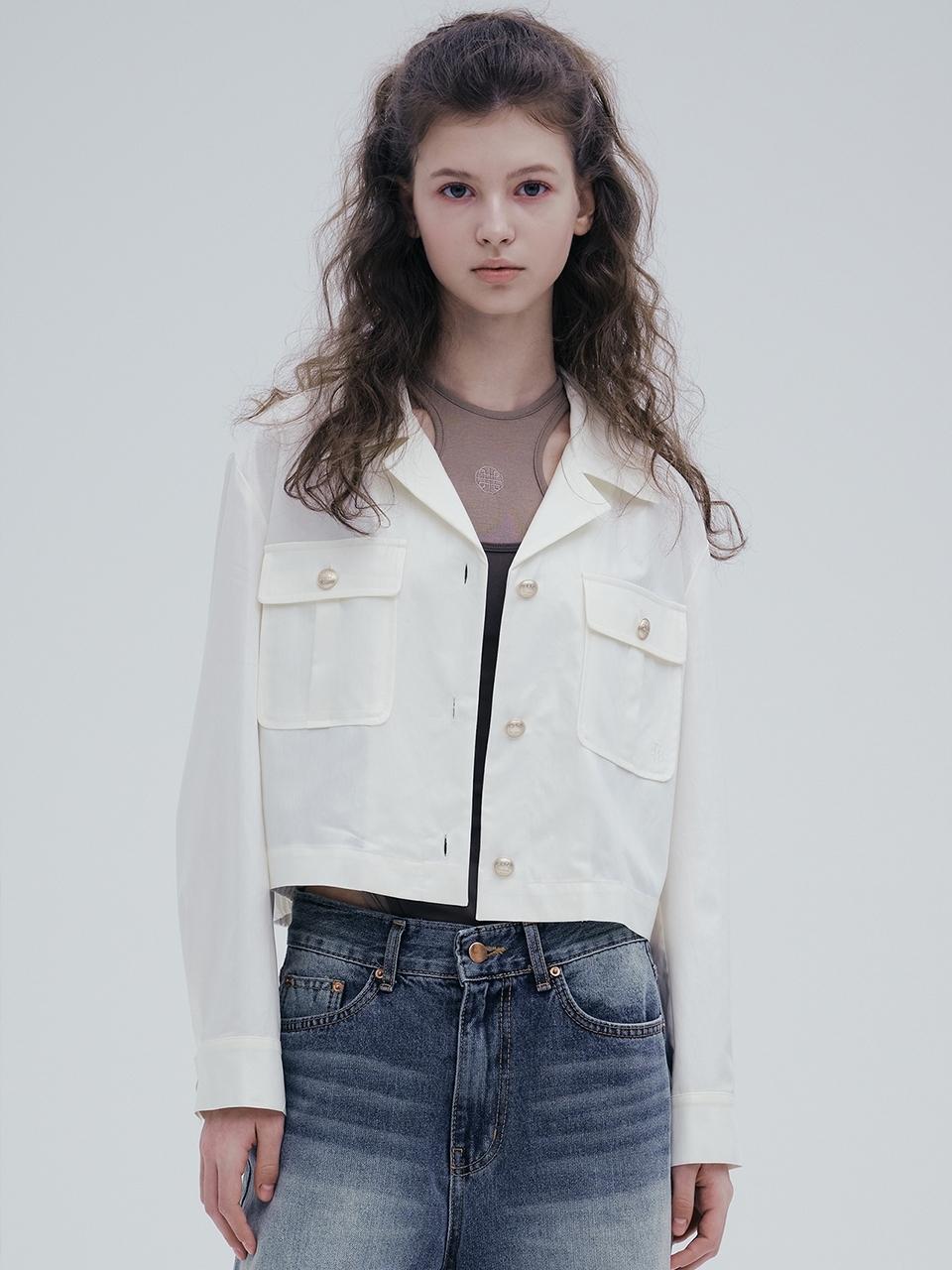 DearK Gold Button Jacket Style Blouse (SWBLPC0200)