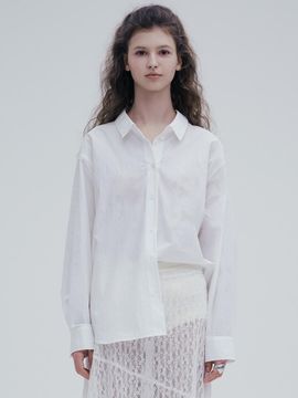 DearK Open Collar Cotton-Nylon Standard Fit Blouse (SWBLPC0100)