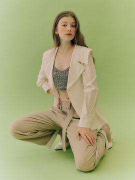 DearK Sailor Double Button Blouse