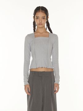 DEARSTALKER Elin Cardigan Layer Tee - Sky